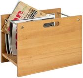 HAKU Tijdschriftenrek | Beukenhout | 40 x 25 x 30 cm | Bruin | MDF