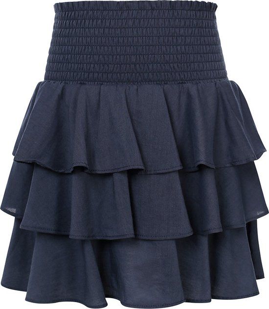 LOOXS 10sixteen Zomer skorts meisjes - Oxford blauw - Maat 128 - Katoen - Casual