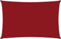 vidaXL Zonnescherm rechthoekig 3x6 m oxford stof rood