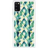 Samsung Galaxy A41 Toucan losange verstevigd hoesje met sublimatie bedrukking