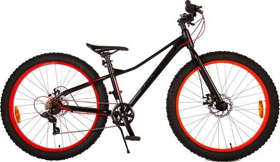 Volare Gradient Kinderfiets - Jongens - 26 inch - Zwart Oranje - 7 speed - Prime Collection