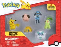 Jazwares, LLC Figurine de combat Pokémon - Pack multiple (Pikachu, Cleffa, Joltik, Riolu, Chikorita & Galarian Darumaka)