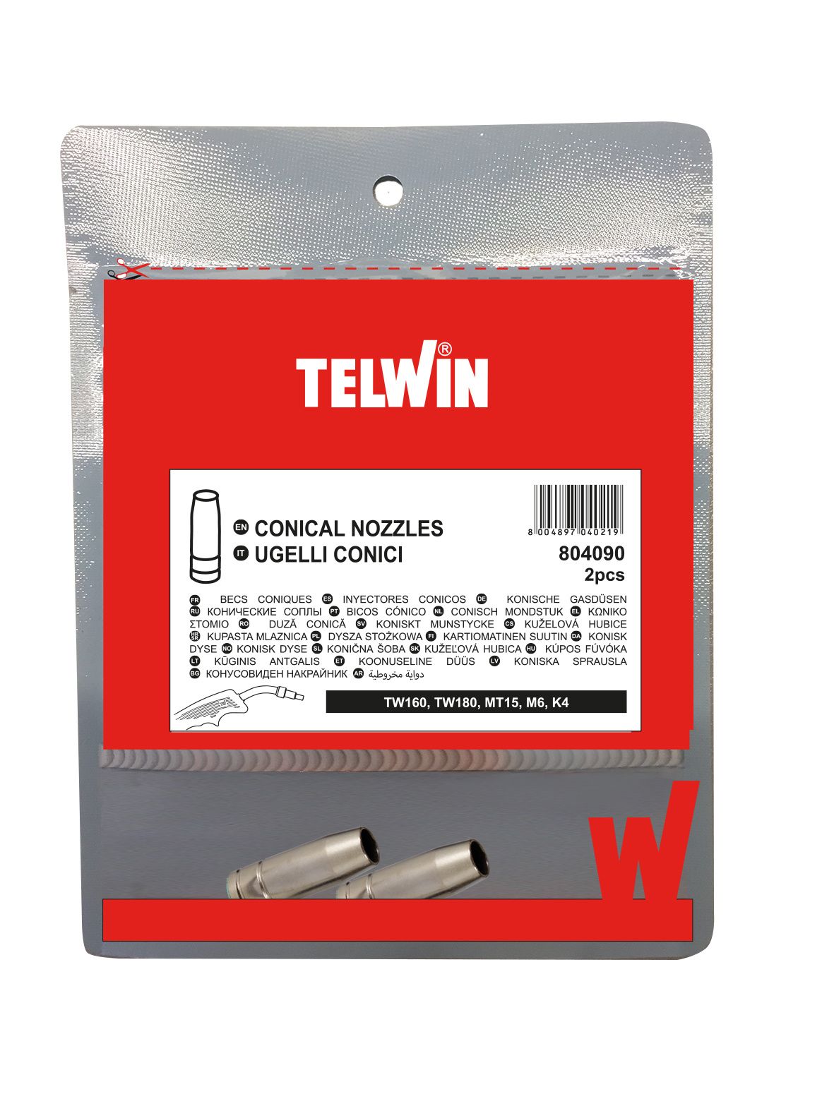 Conische Mondstukken/ Nozzles MIG-MAG - 2 stuks