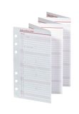BSB Leporello 2025 Reserve-inleg jaaroverzicht 2025, 6-voudige perforatie - ca. A6 - voor compacte afsprakenplanner organizer - 02-0468