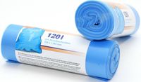Humbert Und Brandt Gmbh Afvalzakken/vuilniszakken - 10x - 120 liter - blauw - incl. handvaten