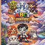 ABC's with fantasy colouring book