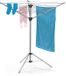 EASYmaxx Droogmolen, Inklapbaar Droogrek voor Binnen en Buiten, Zilver, Aluminium, 16m Drooglengte