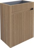Differnz Hura L meubel - knock down - links/rechts - ribbel - FSC® - eiken