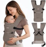 Lionelo Mabel – Ergonomische Draagzak voor Baby’s 4–15 kg – Ademend & Licht – M-houding Ondersteuning – Kruissysteem & 2 Draagposities