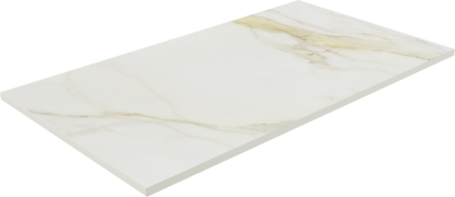 Balmani Impress douchebak 160 x 90 cm composiet witte marmer look voelbare structuur