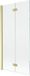 Mexen Mist badwand 2-delig links 90 x 150 , transparant, goud geborsteld