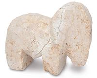 Honsell 79424 - speksteen lege olifant, kant-en-klare figuur van speksteen, ca. 10 cm groot, om te bewerken met rasp en vijl, ideaal ook voor kinderen