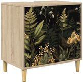 vidaXL Badkamerkast RHENEN Sonoma 60 x 40 x 60 cm Bewerkt hout