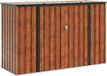 vidaXL Tuinopslagdoos Bruin 214 x 82 x 132 cm Staal