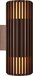 Nordlux Aludra - Wandlamp - Seaside - Up & Down - 2xE27 - Bruin Metallic