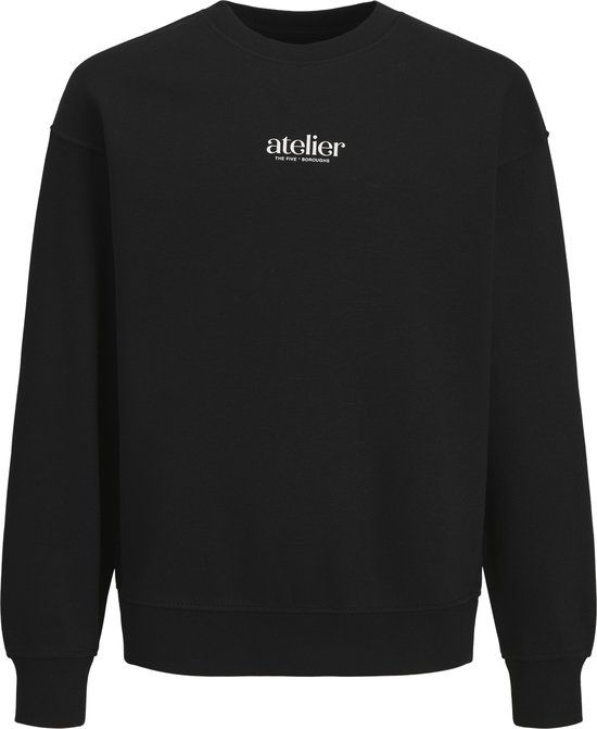 Jack &amp; Jones Kids JACK&JONES JORBROOKLYN GRAPHIC SWEAT CREW NEC JNR Jongens Sweater Zwart 140