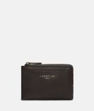 Liebeskind Berlin Portemonnee Lena Vintage Pebble Card Case donkerbruin Leer