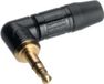Neutrik NTP3RCB 3,5mm Jack (m) connector - metaal / haaks - 3-polig / stereo