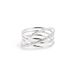 SINGULARU - Comete Plata Ring - 925 Sterling zilveren ring met gerhodineerde afwerking - Sieraden voor vrouwen - Gemaakt in Spanje - Verschillende afwerkingen en maten