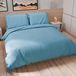 PETTI Artigiani Italiani - Dekbedovertrekset 200x200 cm met 1 Kussensloop 50x80 cm, Zachte Microvezel, Hemelsblauw