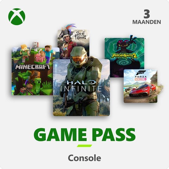 Microsoft Xbox Game Pass - 3 Maanden Abonnement - Xbox One