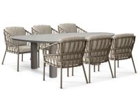 Santika Furniture Santika Miyora/Voyage 240x120 cm dining tuinset 7-delig