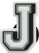 Crocs Jibbitz - Accessoire de chaussure - Lettre J - Noir