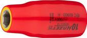 HAZET Dopsleutel · geïsoleerd 900KV-10 · 1/2 inch (12,5 mm) vierkant hol · Buiten-zeskant-tractieprofiel · SW 10 mm