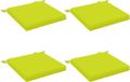 vidaXL - 4-Piece - Zitkussens - SOEST - 4 - st - 100% - Polyester - Heldere - Groen.