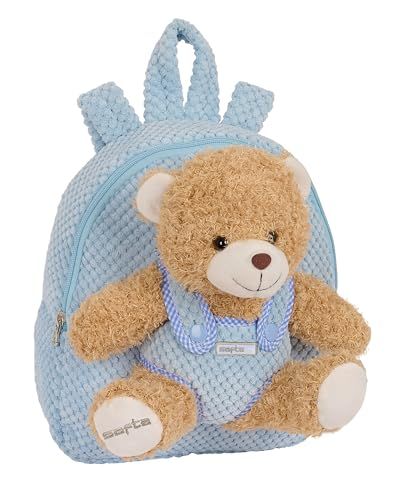 Safta - Preschool Backpack with Bear - Pastel Blue