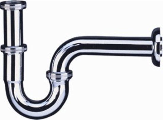 Kludi Sifon 1.1/4inch met rozet inclusief muurbuis Messing Chroom