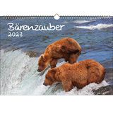 Bärenzauber KN2023-3W-0029-D-0, DIN A3-kalender voor 2023 beren, soulenzauber, meerkleurig