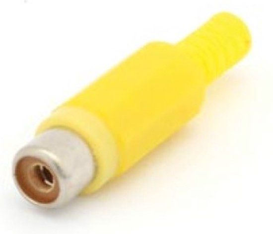 Velleman Tulp Stekker - Geel (CA054Y)