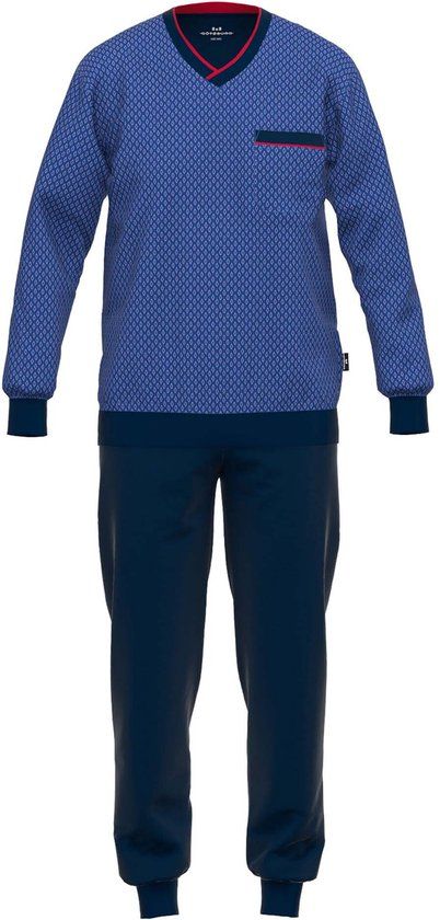 Ceceba Götzburg pyjama heren - blauw met all-overprint - maat 60