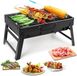 Merkloos Opvouwbare Houtskoolgrill voor Kamperen en Picknicks – Lichtgewicht BBQ Grill