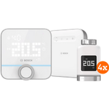 Bosch Slimme Radiatorknoppen 4-Pack + Slimme Kamerthermostaat + Smart Home Controller
