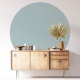 Autocollant Mural Rond - Couleur Tendance - Diamètre 150 cm - Adhésif + Protection Brillante