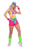 Wilbers & Wilbers Jaren 80 & 90 Kostuum Fitness Jaren 90 Alecia Dance Vrouw Roze Multicolor Maat 38