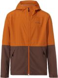 VAUDE Men's Neyland 2.5L Jacket, Jas, Regenjas, Outdoorjas, Met Kap, Hardshell Jas, Waterdicht, Heren, Outdoorjas, S, Kumquat, 50-100% Gerecycled Polyester, Lente/Zomer 2023