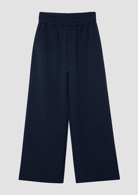 s.Oliver Lange broek navy polyester kinderen 176