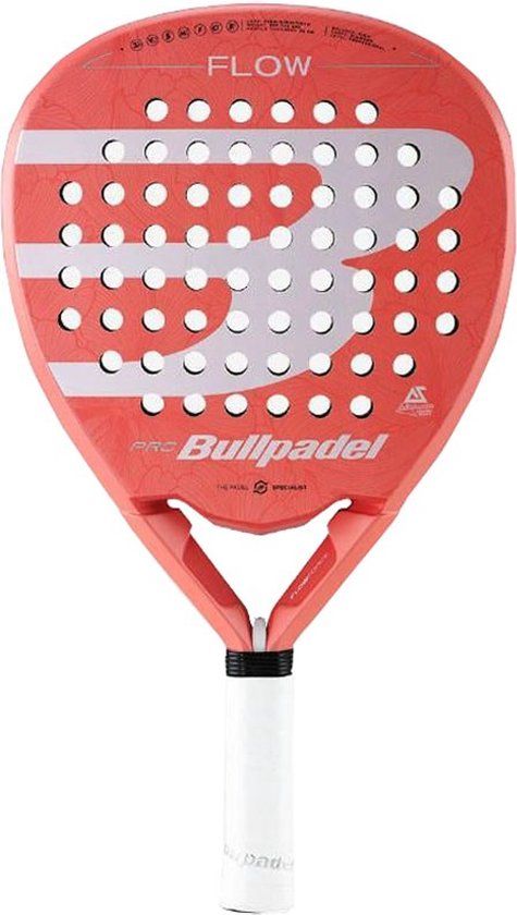 Bullpadel Flow Pro (Diamant) - 2023 Padel Racket Wit/Oranje