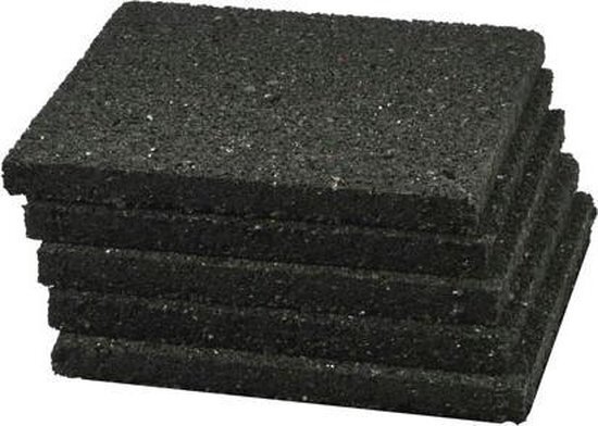 Stockz Rubber tegeldrager 150x150x15mm - per 25 stuks