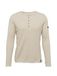Key Largo Shirt 'SANDRO' donkerbeige / zwart / wit