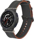 kwmobile horlogebandje geschikt voor Amazfit Active Edge (A2212) polsband - Smartwatch bandje van TPU - Activity tracker horloge band in zwart / oranje