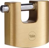 Yale Y114B Messing Rolluik Hangslot - 50 mm - High Protection - 3 Sleutels