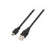AISENS A101-0026 USB-kabel 2.0, voor mobiele telefoons en digitale camera's, 3 m, zwart
