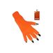 PartyXplosion Oranje vingerloze handschoenen - verkleed artikel - volwassenen