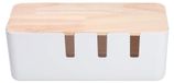 OEM Kabeldoos met houten afdekking, kinderbeveiliging en antislipbodem