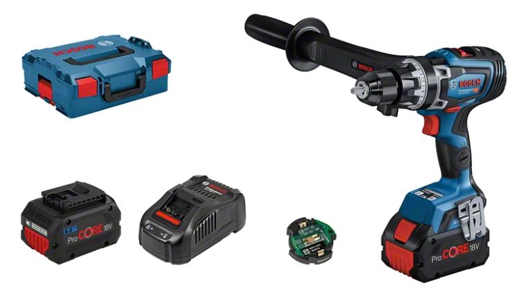 Bosch Professional GSB 18V-150 C - Accu Klop-/Schroefboormachine - BITURBO - incl. 2x 8.0Ah accu's en lader - in L-Boxx