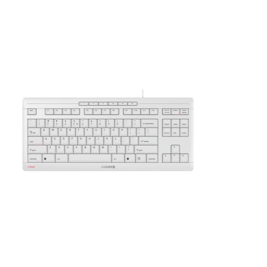 Cherry Stream Keyboard TKL - QWERTY - USB - Wit